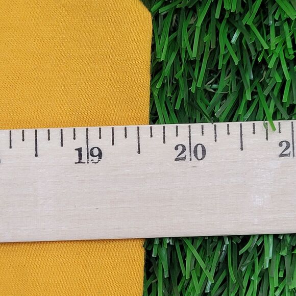 USN US Navy Shirt S/M 19x25 Yellow Spellout - Picture 4 of 13